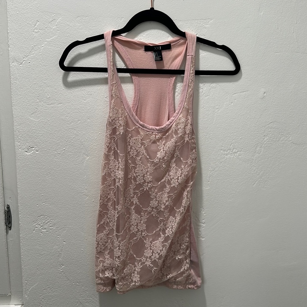 Lace tank top